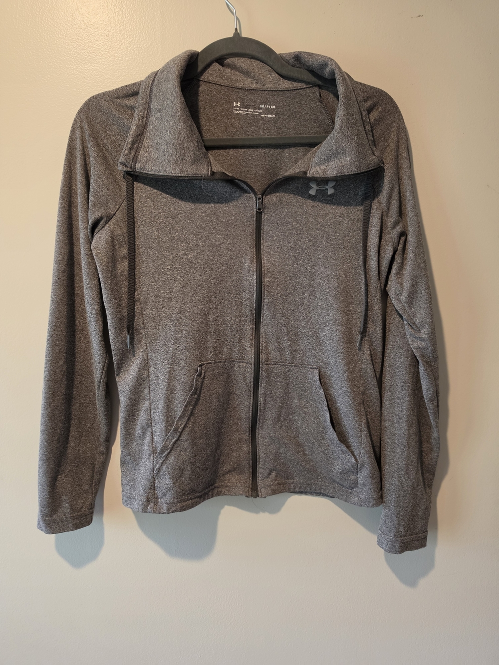 Under Armour Women's Charcoal Heather Full-Zip Performance Jacket